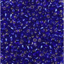 Miyuki rocailles Perlen 11/0 - Silverlined cobalt 11-20